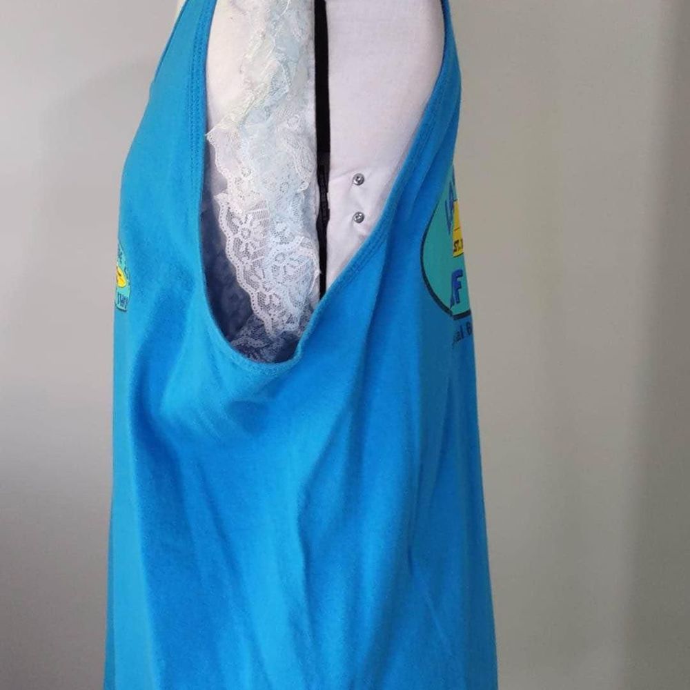 Large Gildan Cotton Tank (Latitude 29.2 Surf Shop) Crystal Beach Texas C6150 - Picture 3 of 5